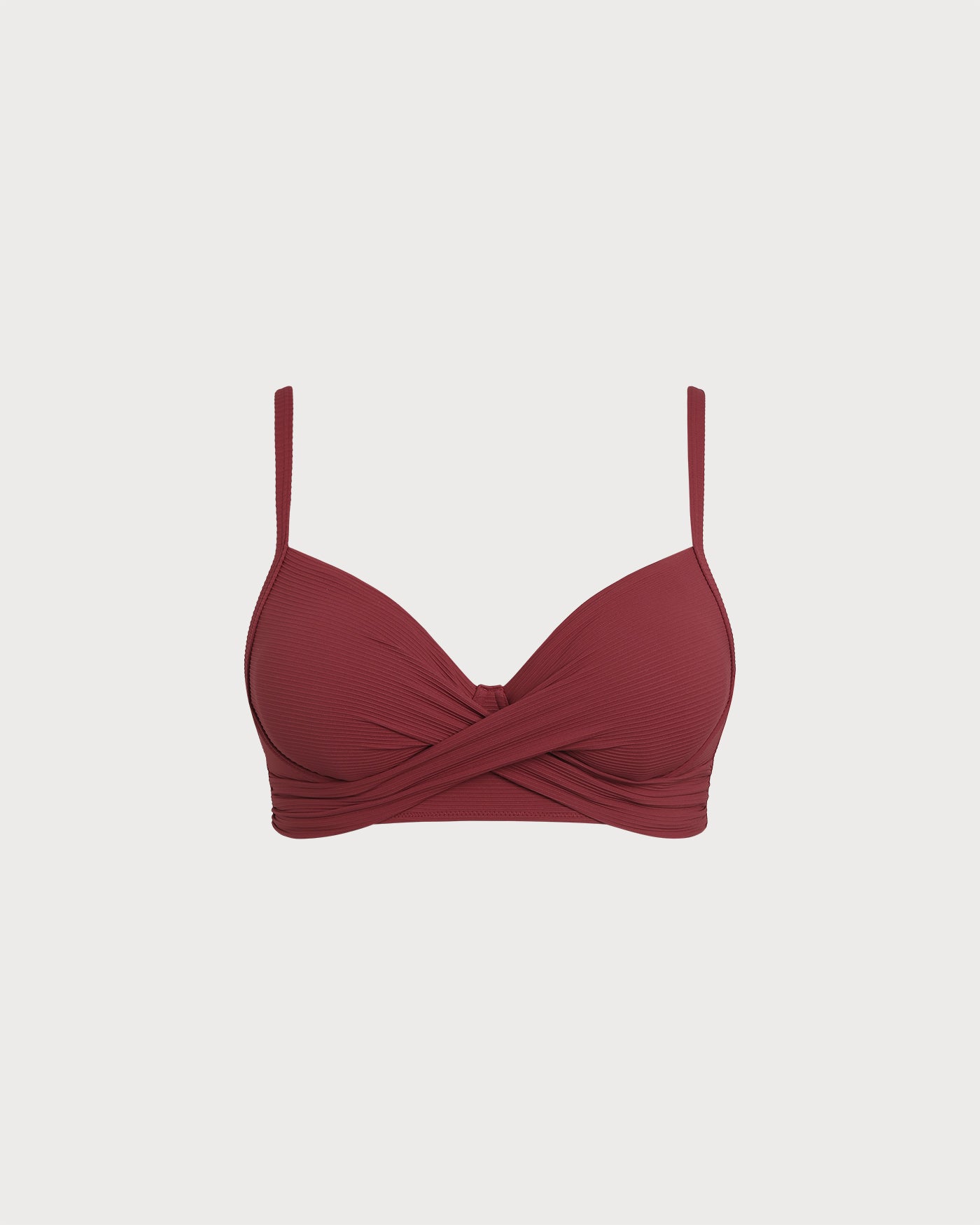 Women Knitted Nylon blended Bikini Tops Sustainable Plus Size Bikinis - BERLOOK