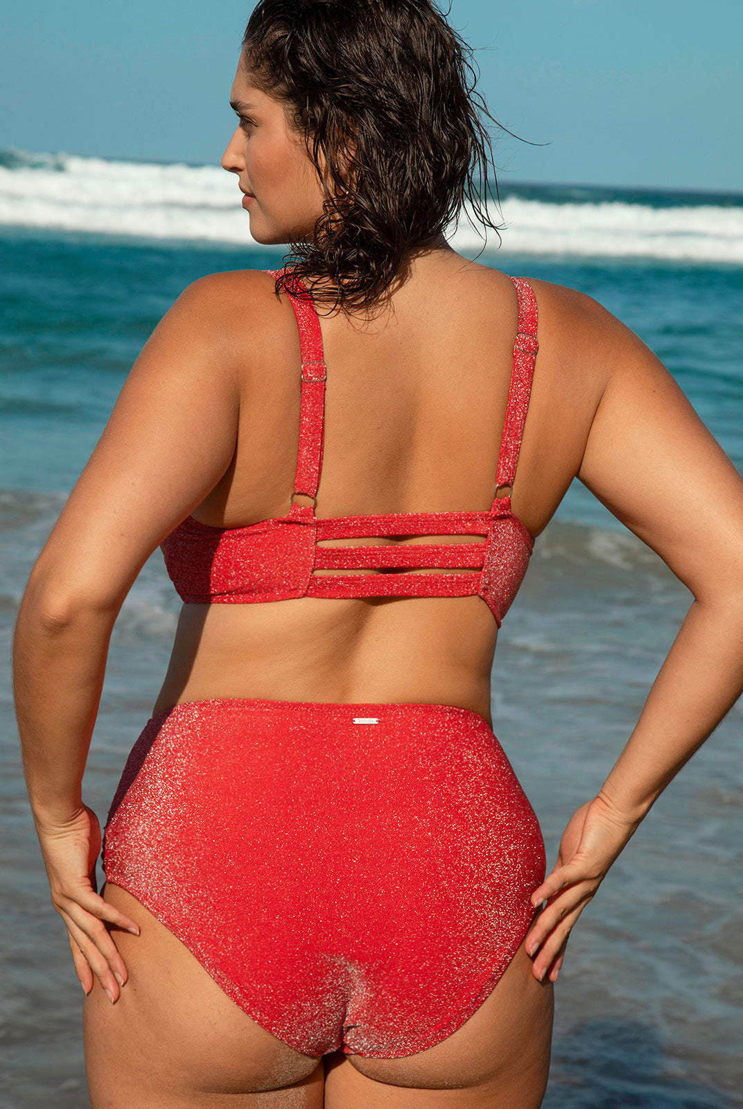 Women Knitted Nylon blended Bikini Tops Sustainable Plus Size Bikinis - BERLOOK