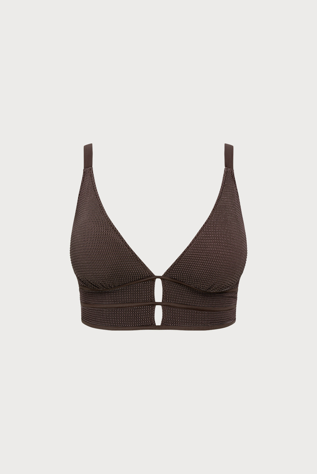 Women Knitted Nylon blended Bikini Tops Sustainable Plus Size Tankinis - BERLOOK