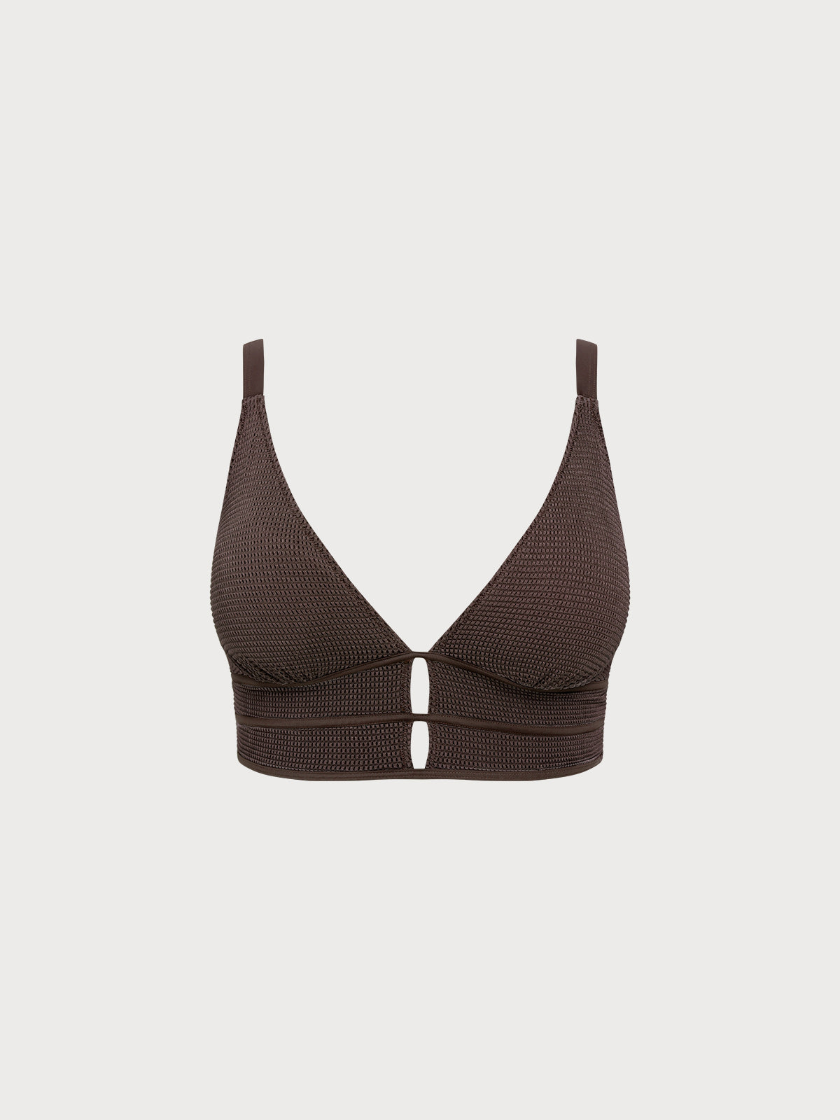Women Knitted Nylon blended Bikini Tops Sustainable Plus Size Tankinis - BERLOOK