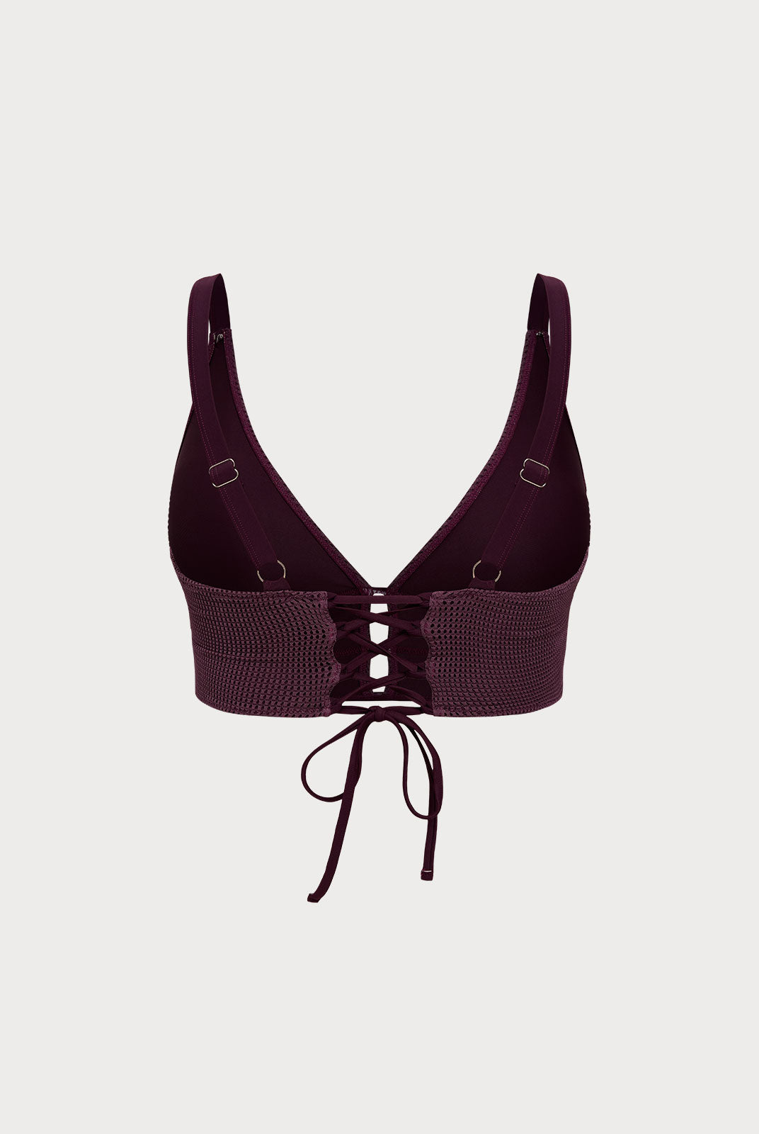 Women Knitted Nylon blended Bikini Tops Sustainable Plus Size Tankinis - BERLOOK