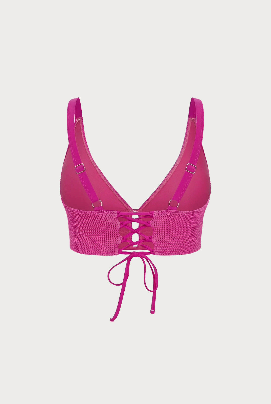Women Knitted Nylon blended Bikini Tops Sustainable Plus Size Tankinis - BERLOOK