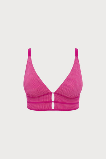 Women Knitted Nylon blended Bikini Tops Sustainable Plus Size Tankinis - BERLOOK