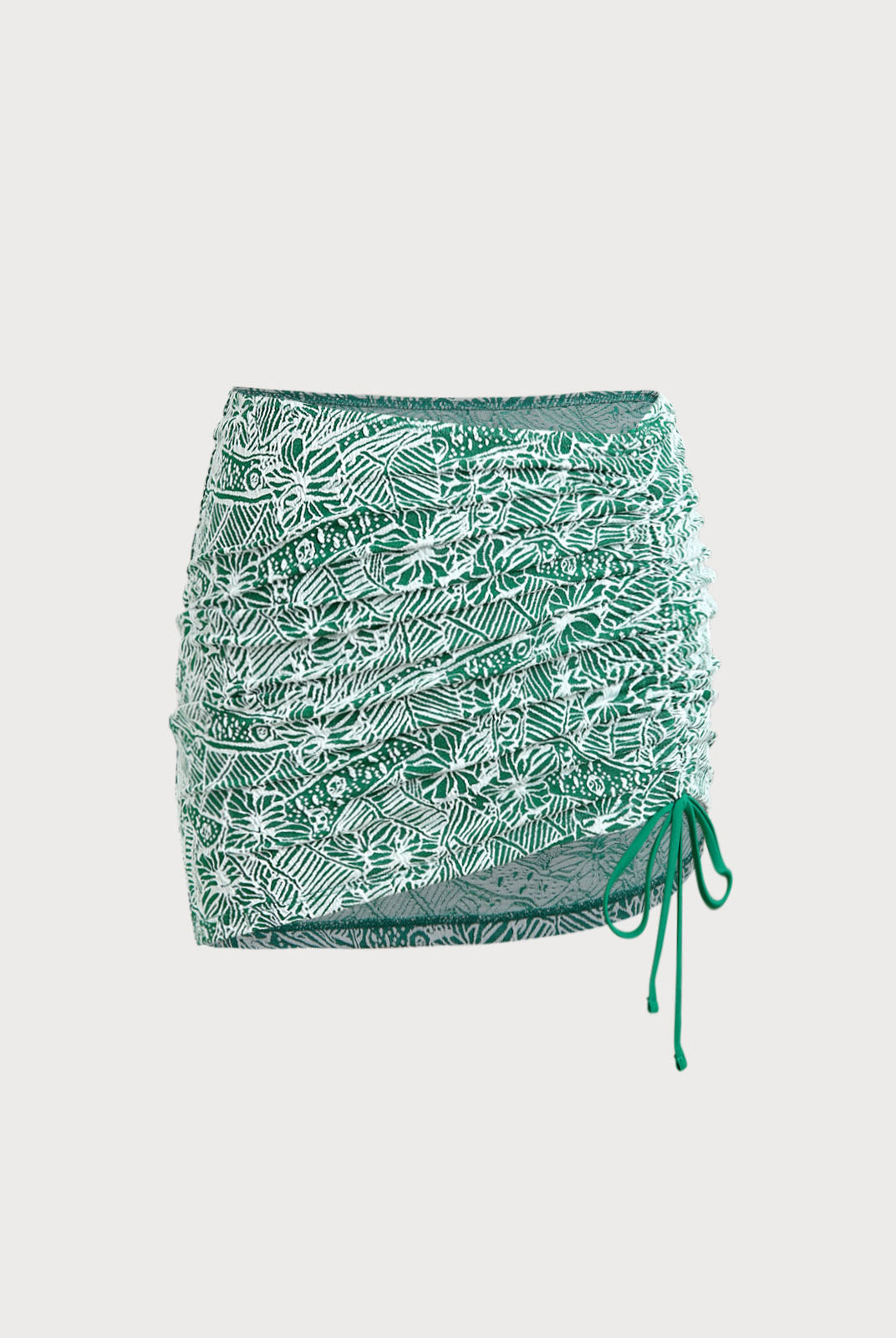 Women Knitted Nylon Blended Cover-ups Green Sustainable Cover-ups - BERLOOK