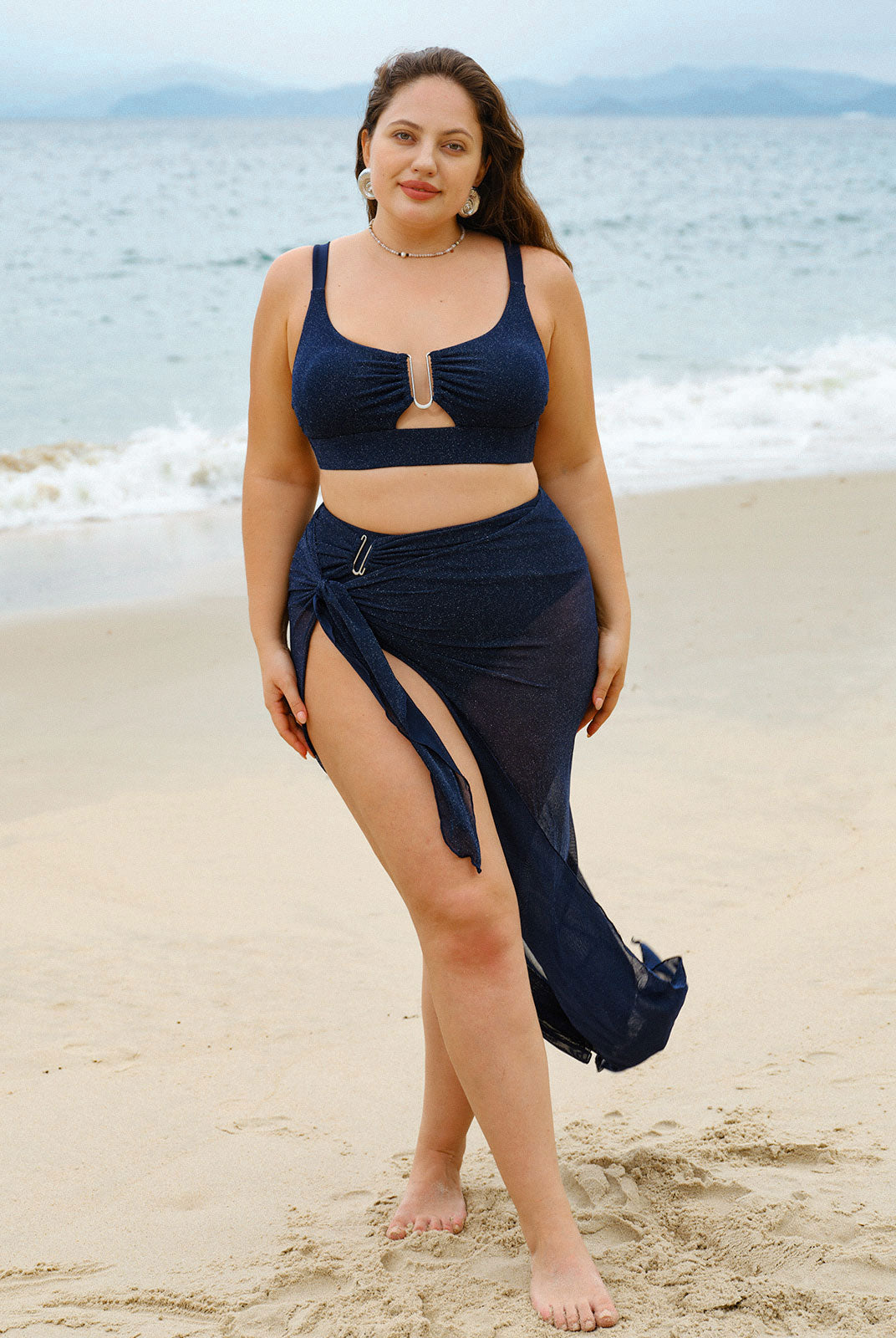 Women Knitted Nylon blended Cover ups Sustainable Plus Size Cover-ups - BERLOOK