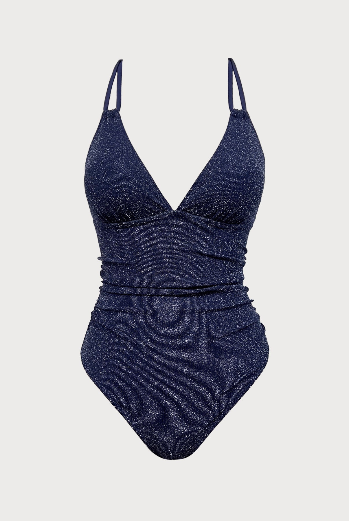 Women Knitted Nylon blended One Pieces Swimwear Blue Sustainable One-Pieces - BERLOOK