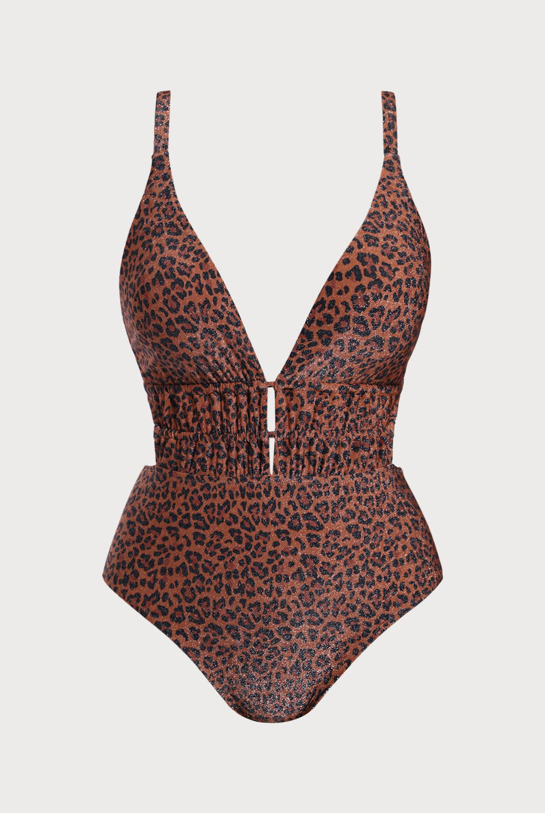 Women Knitted Nylon blended One Pieces Swimwear Dark Coffee Sustainable Plus Size One-Pieces - BERLOOK