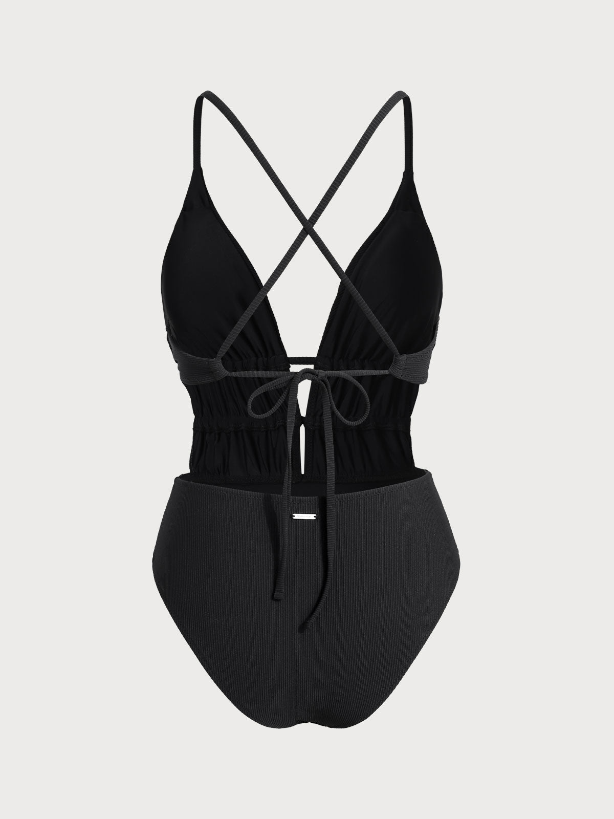 Women Knitted Nylon Blended One Pieces Swimwear Sustainable One-Pieces - BERLOOK