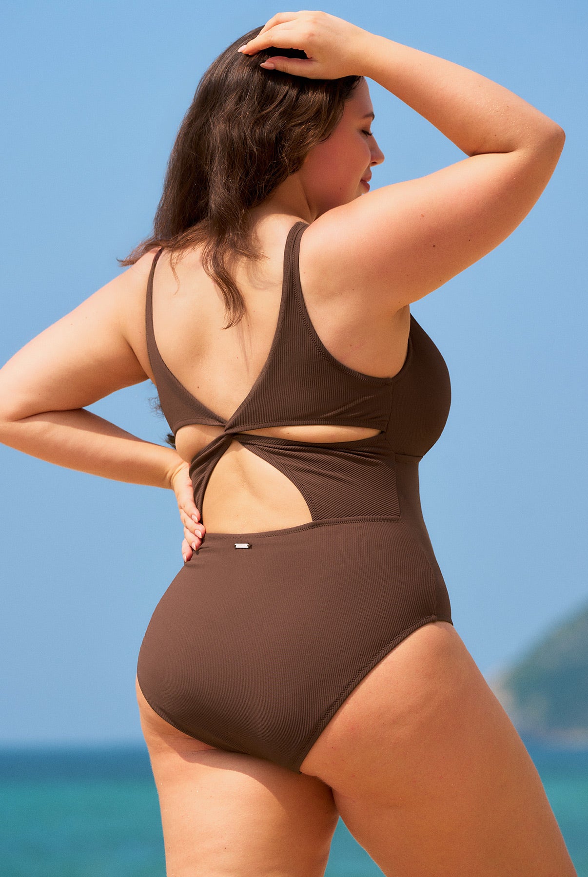 Women Knitted Nylon blended One Pieces Swimwear Sustainable Plus Size One-Pieces - BERLOOK