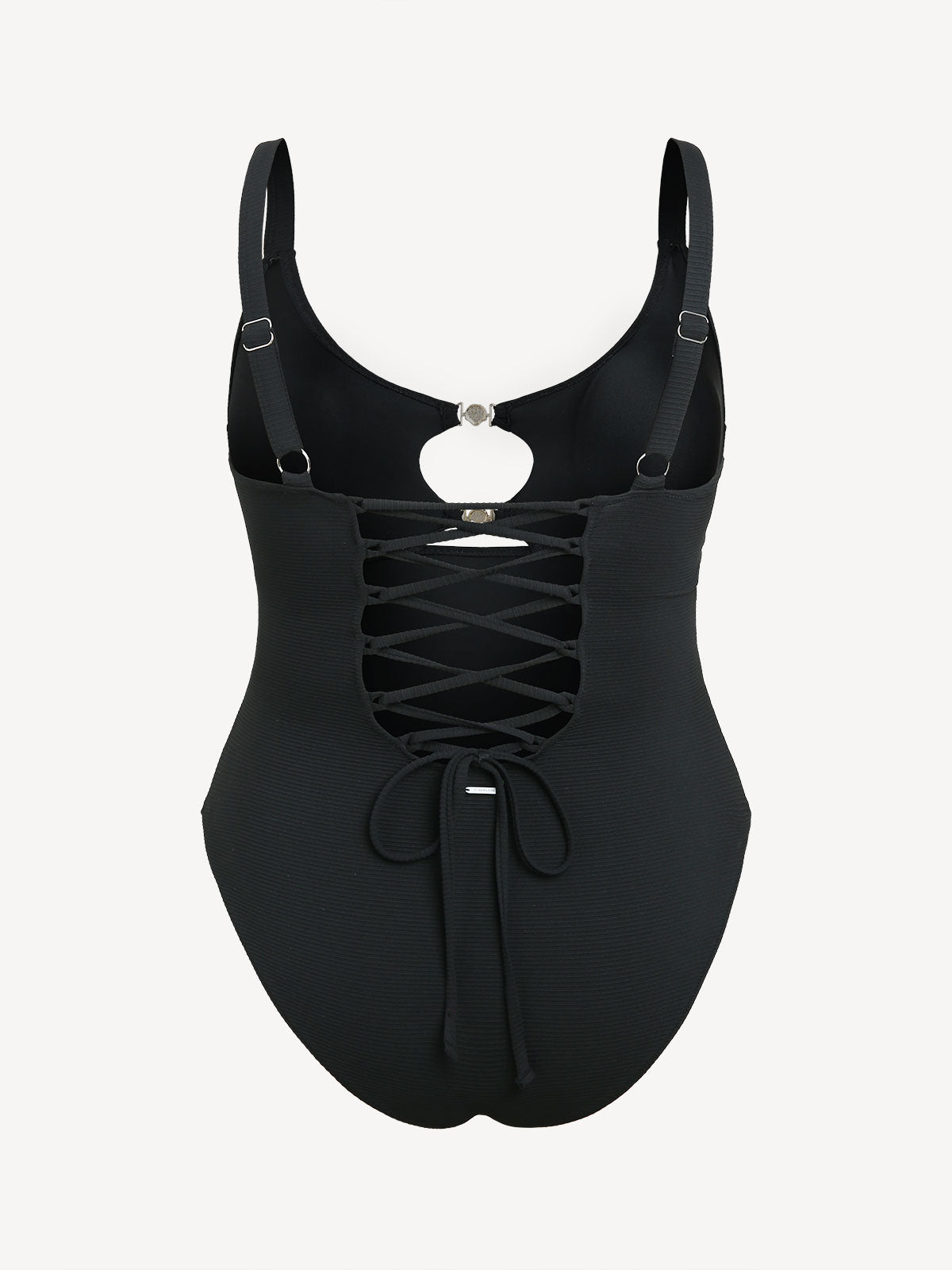 Women Knitted Nylon blended One Pieces Swimwear Sustainable Plus Size One-Pieces - BERLOOK