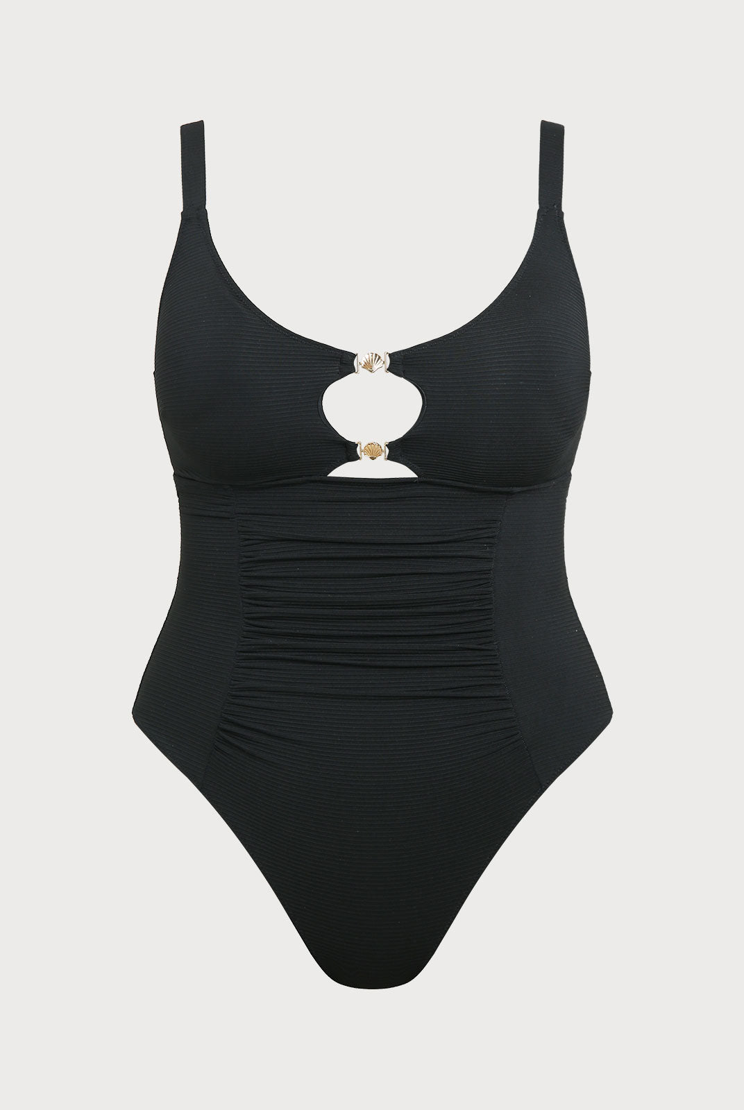 Women Knitted Nylon blended One Pieces Swimwear Sustainable Plus Size One-Pieces - BERLOOK