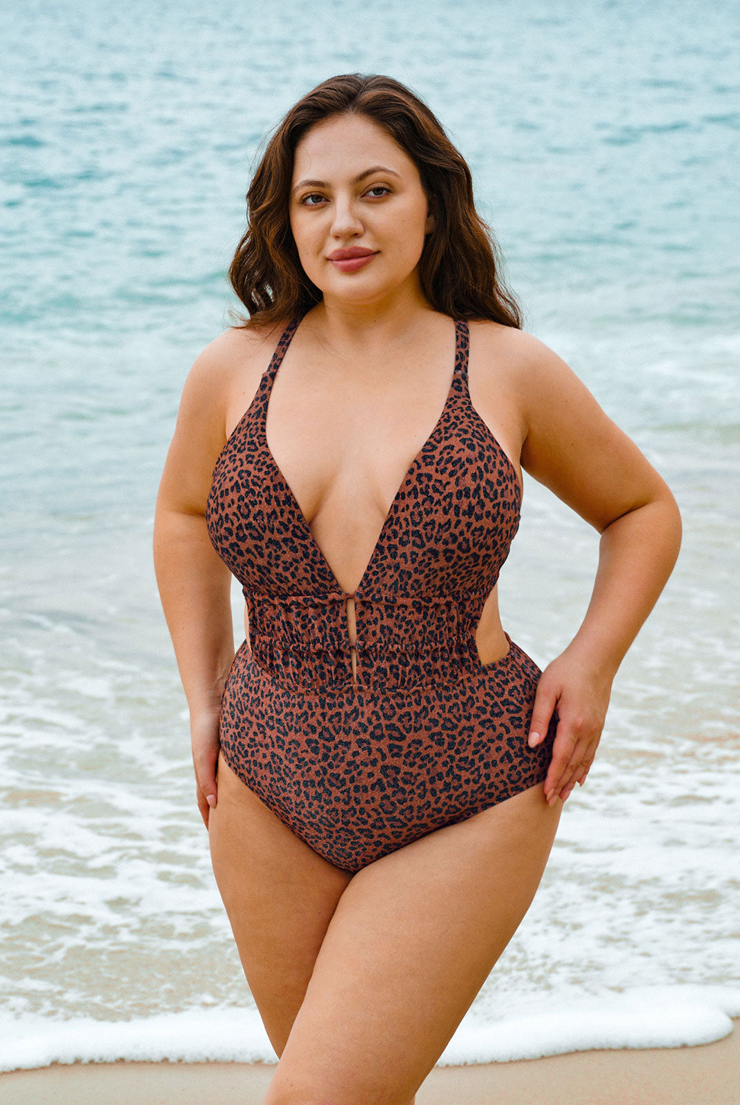 Women Knitted Nylon blended One Pieces Swimwear Sustainable Plus Size One-Pieces - BERLOOK