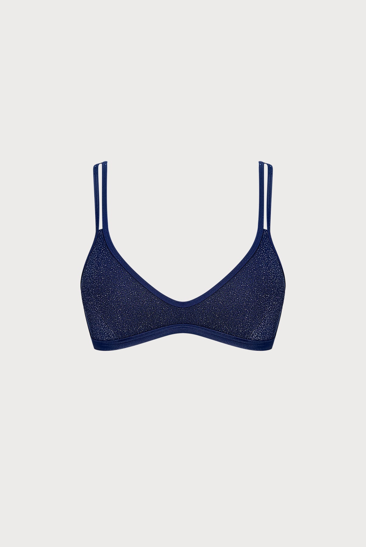 Women Knitted Nylon blended Surfing tops Blue Sustainable Surfing Clothes - BERLOOK