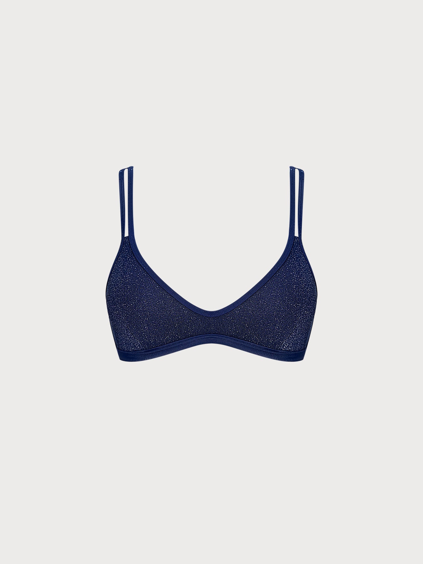 Women Knitted Nylon blended Surfing tops Blue Sustainable Surfing Clothes - BERLOOK