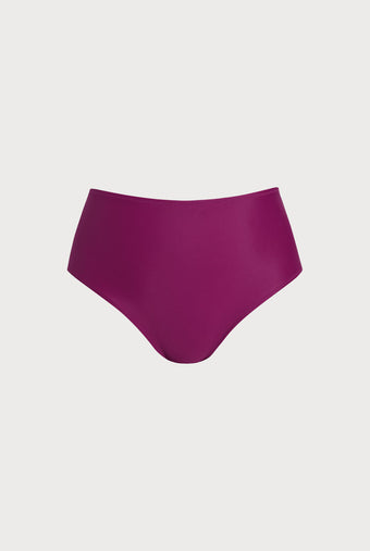 Women Knitted Nylon blended Tankini Bottoms Burgundy Sustainable Plus Size Tankinis - BERLOOK