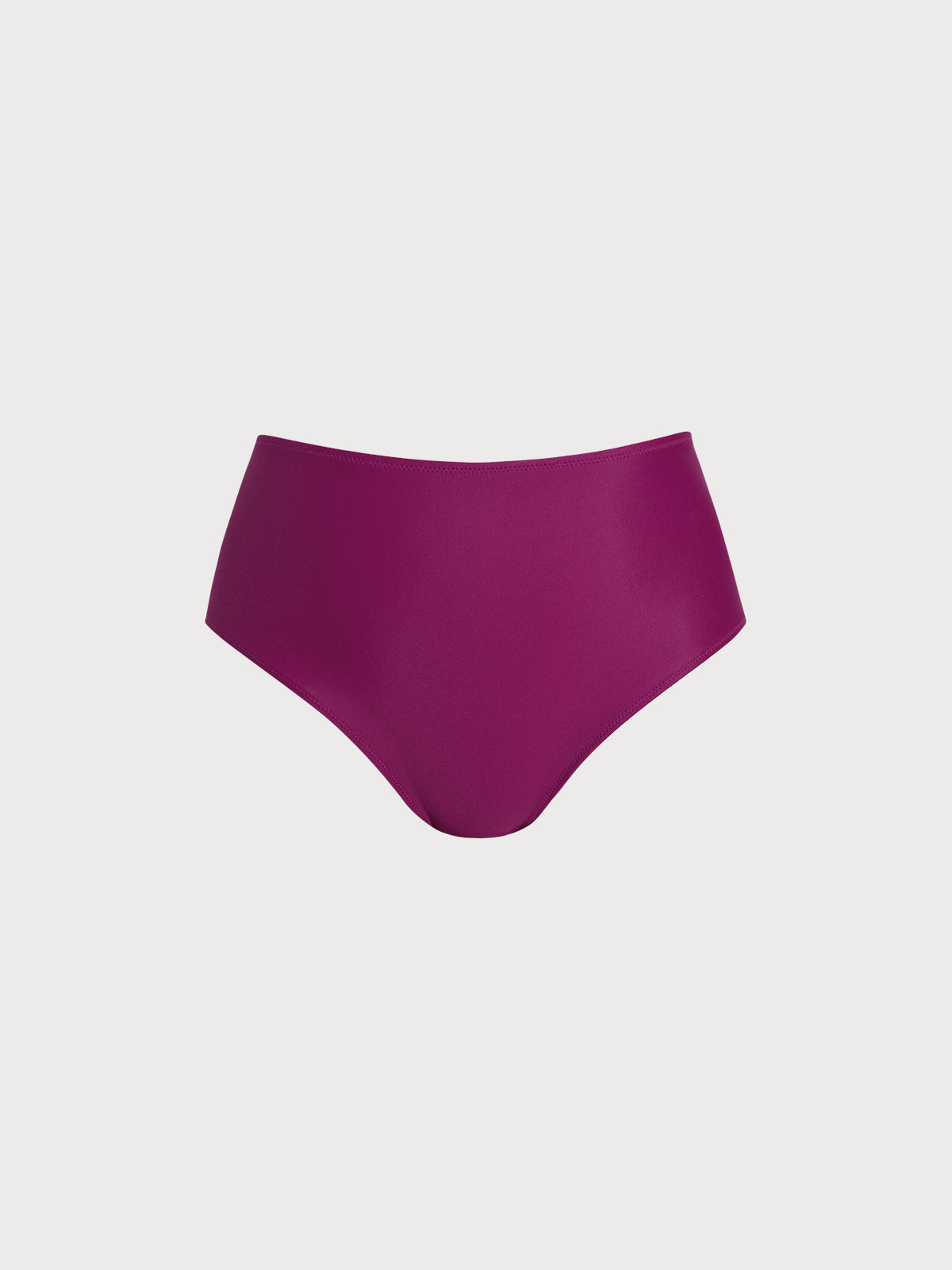 Women Knitted Nylon blended Tankini Bottoms Burgundy Sustainable Plus Size Tankinis - BERLOOK