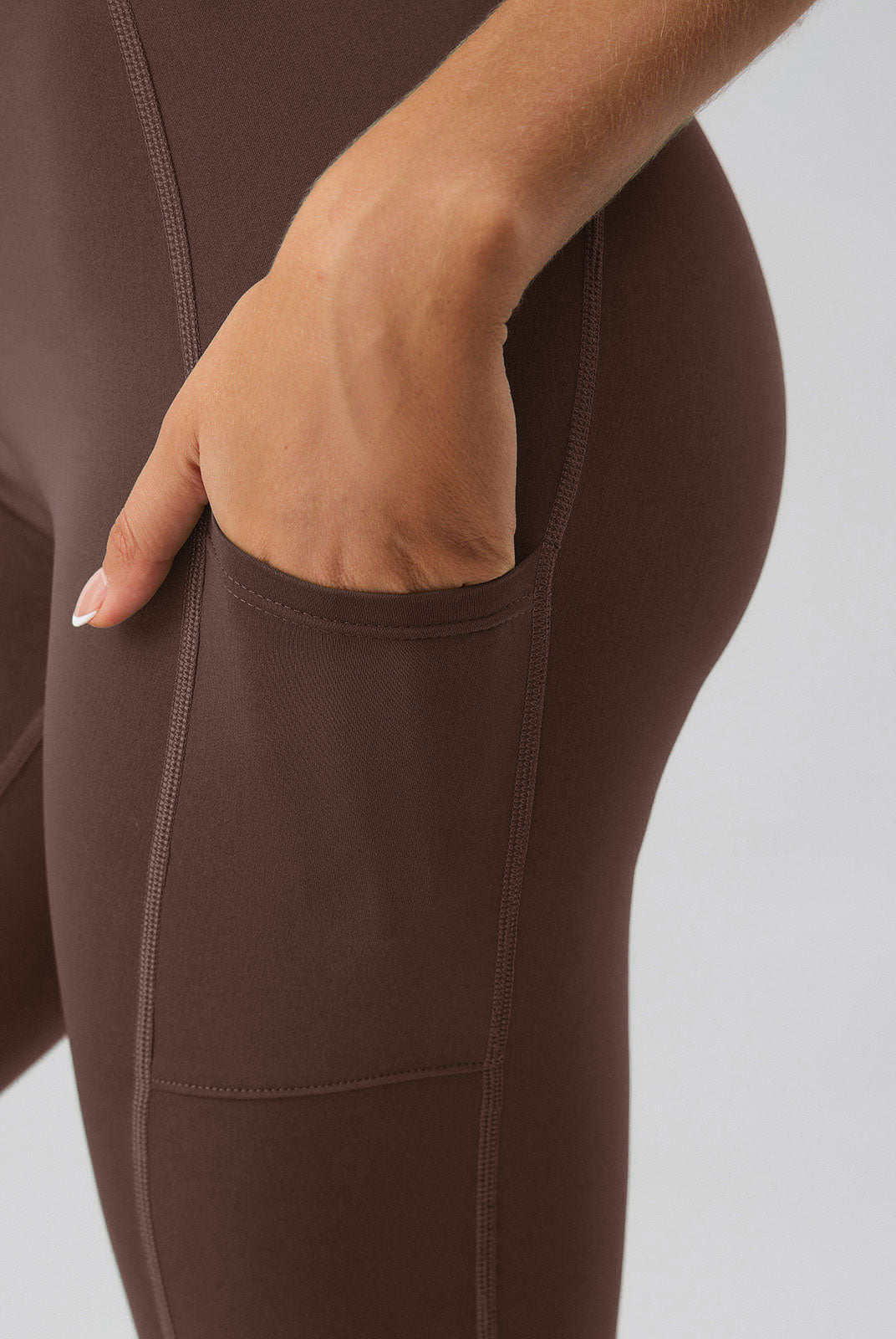 Women Knitted Nylon blended Yoga Leggings Sustainable Yoga Bottoms - BERLOOK