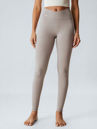Women Knitted Nylon blended Yoga Leggings Sustainable Yoga Bottoms - BERLOOK
