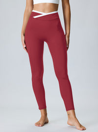Women Knitted Nylon blended Yoga Leggings Sustainable Yoga Bottoms - BERLOOK