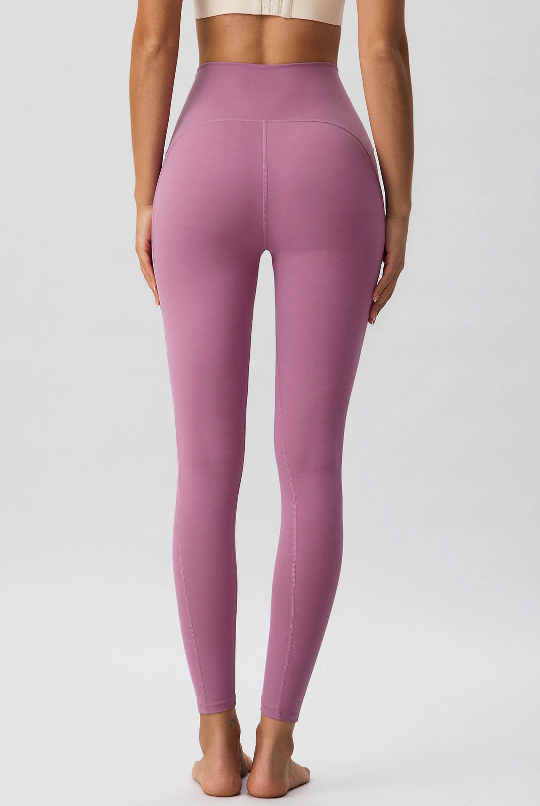 Women Knitted Nylon blended Yoga Leggings Sustainable Yoga Bottoms - BERLOOK