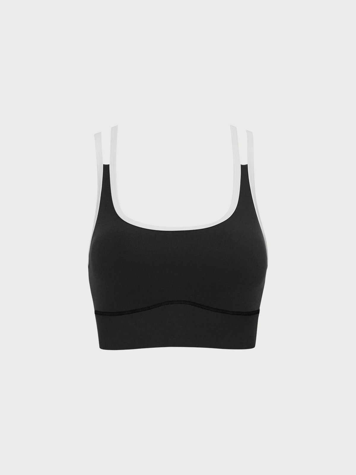 Women Knitted Nylon blended Yoga Sports Bras Sustainable Yoga Tops - BERLOOK