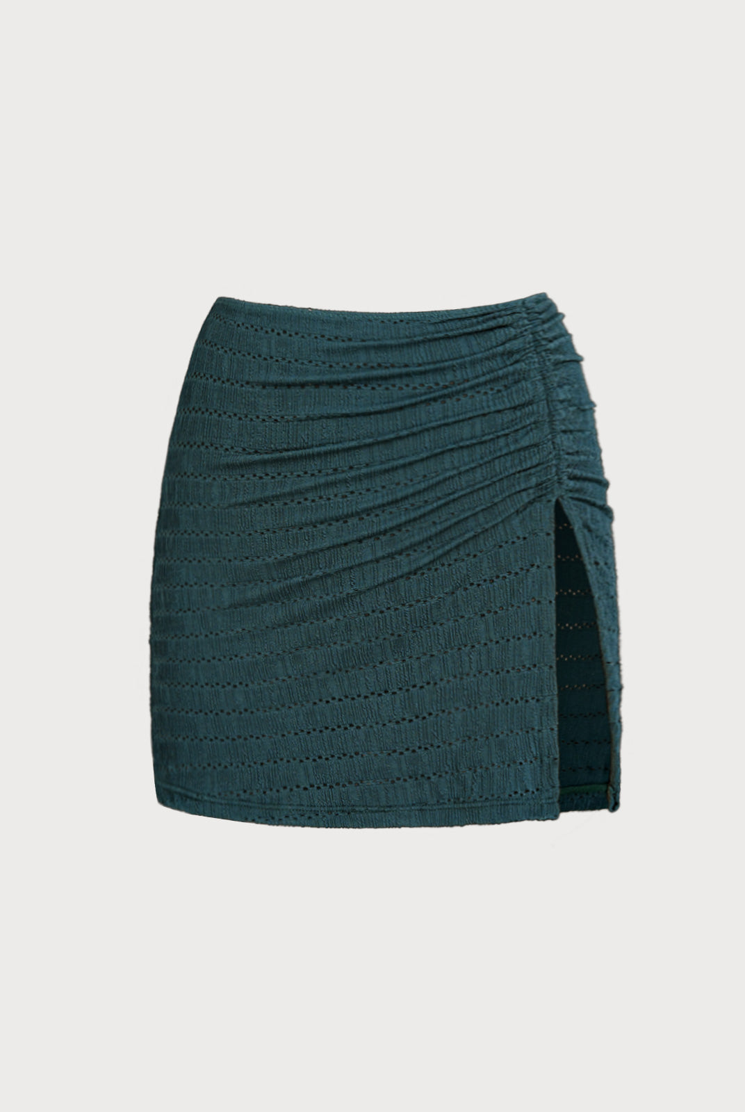 Women Knitted Nylon Cover ups Dark Green Sustainable Cover-ups - BERLOOK