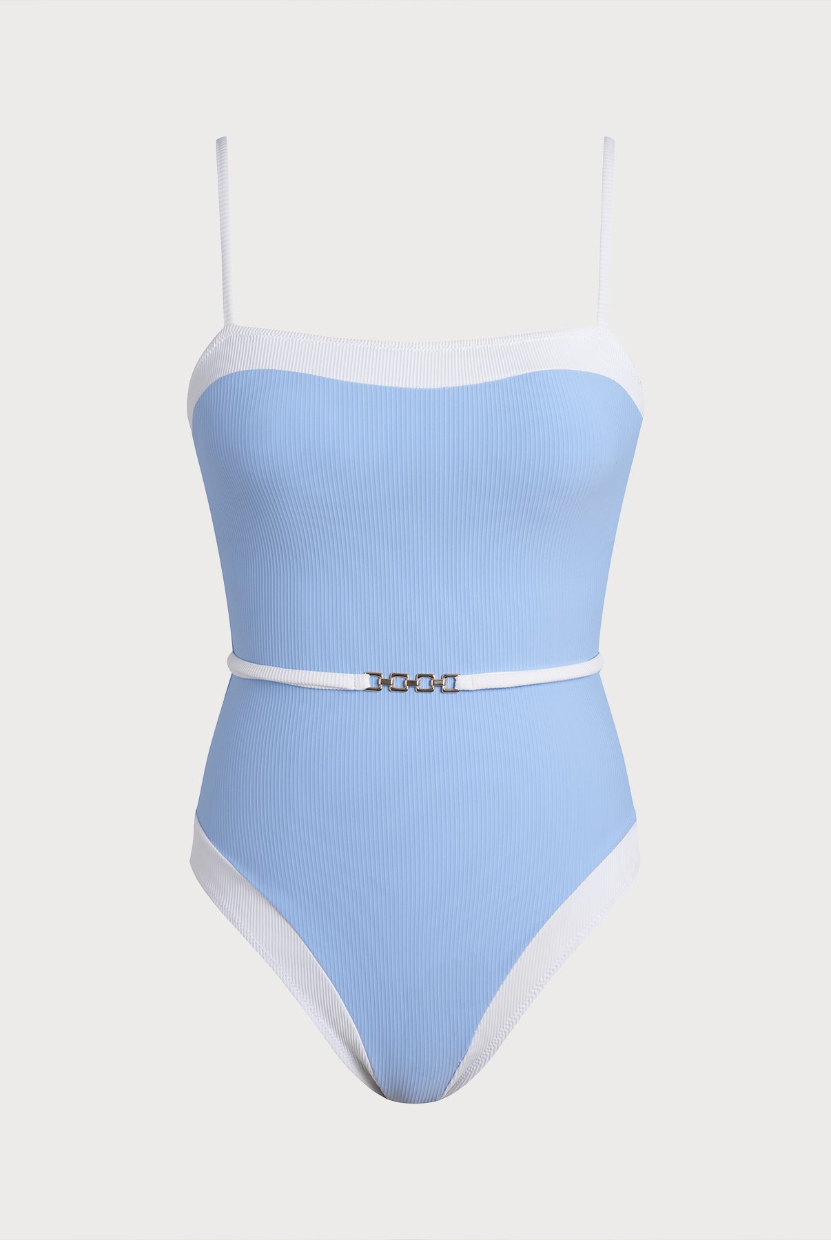 Women Knitted Nylon One Pieces Swimwear Blue Sustainable One-Pieces - BERLOOK