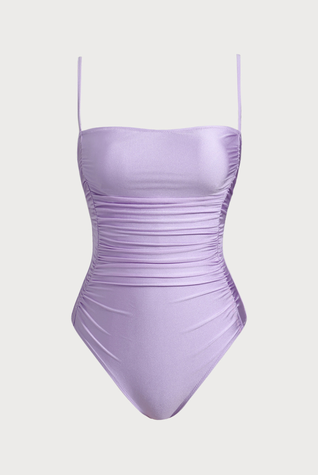 Women Knitted Nylon One Pieces Swimwear Purple Sustainable One-Pieces - BERLOOK