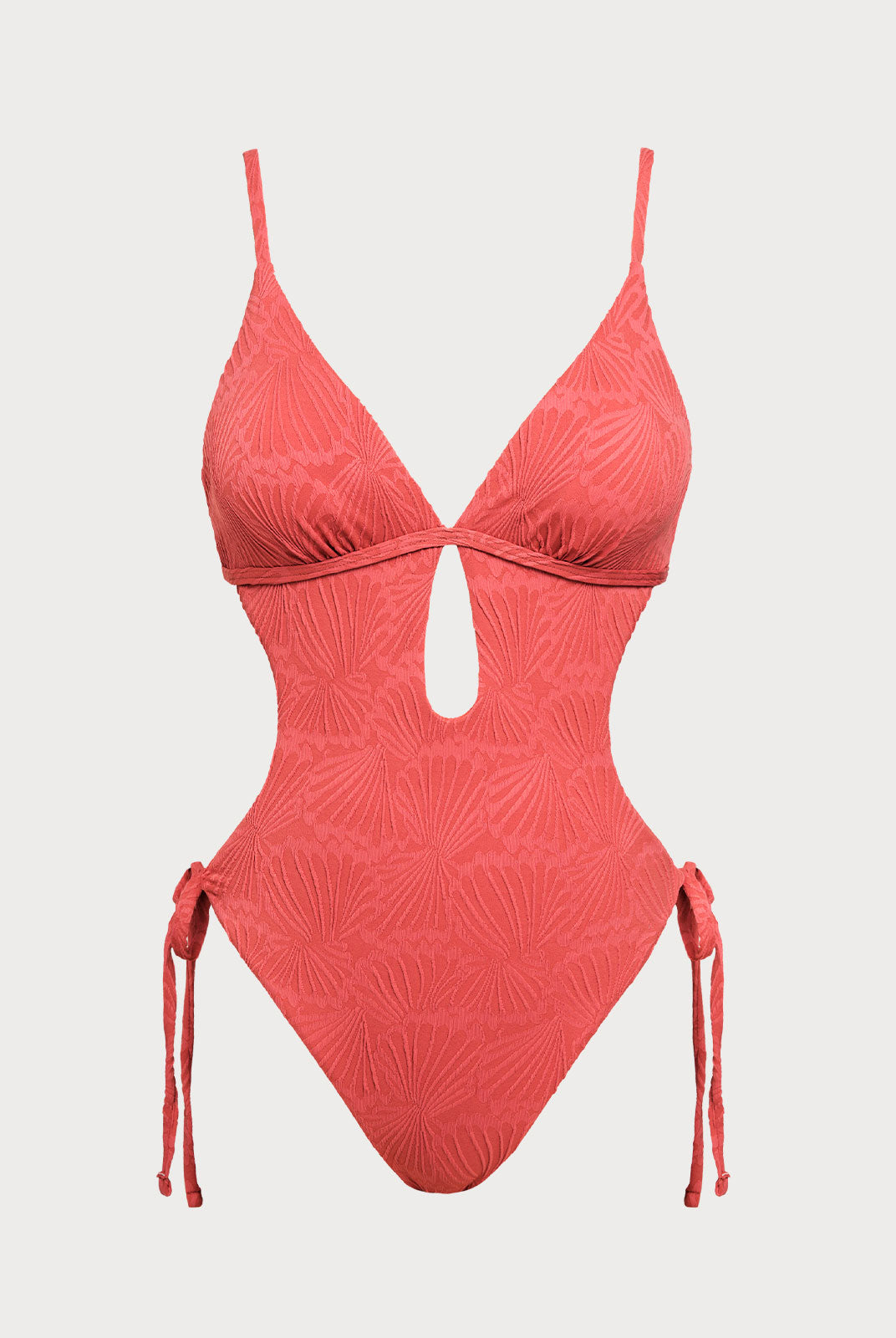 Women Knitted Nylon One Pieces Swimwear Red Sustainable One-Pieces - BERLOOK
