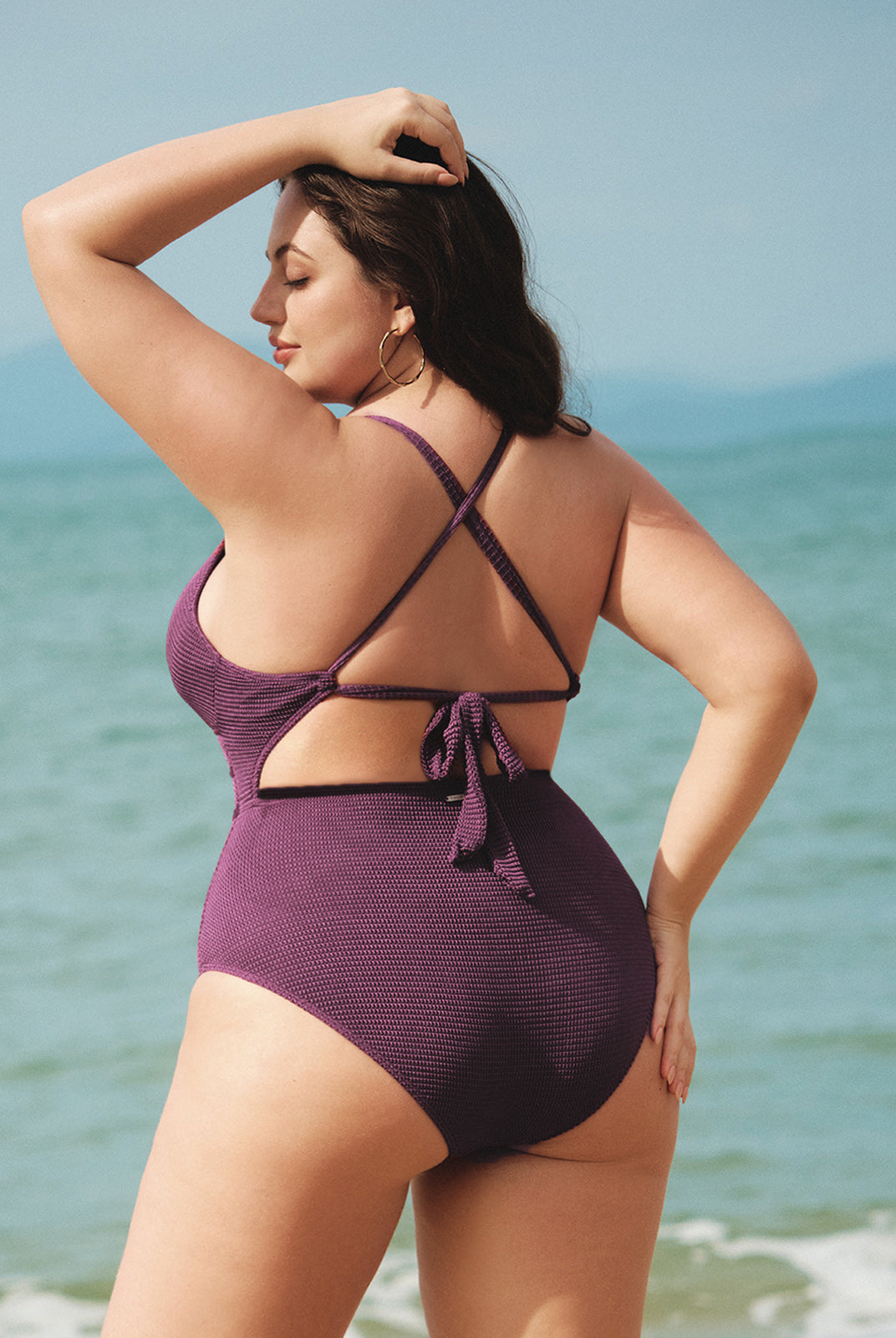 Women Knitted Nylon One Pieces Swimwear Sustainable Plus Size One-Pieces - BERLOOK