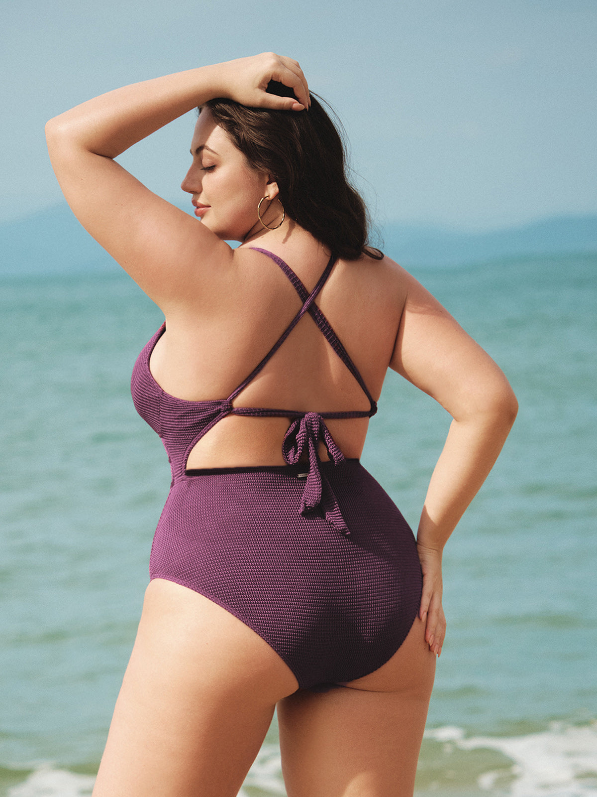 Women Knitted Nylon One Pieces Swimwear Sustainable Plus Size One-Pieces - BERLOOK