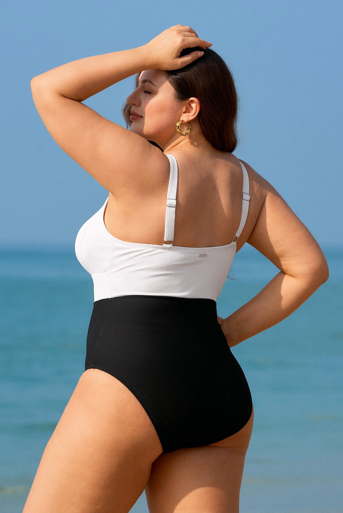 Women Knitted Nylon One Pieces Swimwear Sustainable Plus Size One-Pieces - BERLOOK