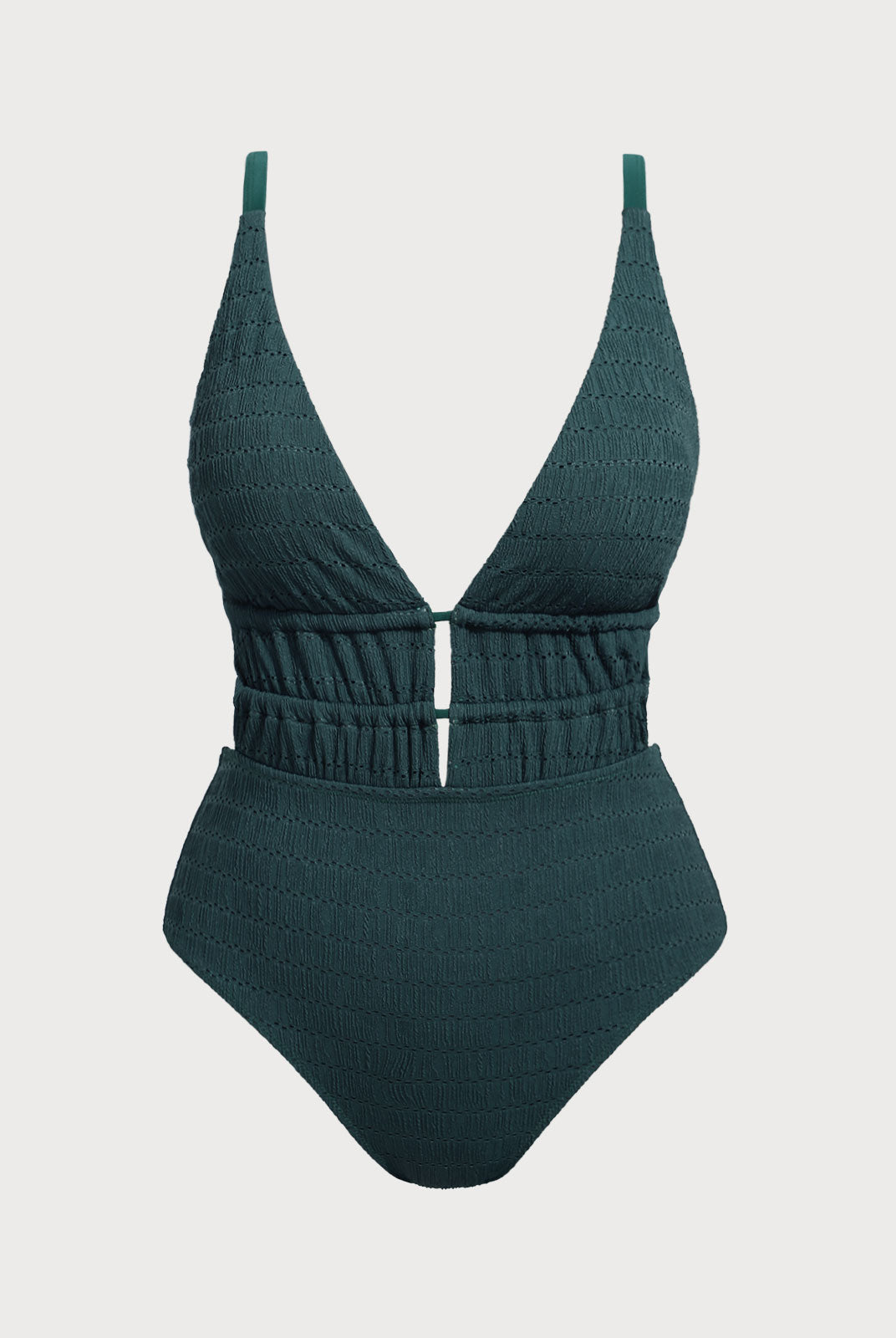 Women Knitted Nylon One Pieces Swimwear Sustainable Plus Size One-Pieces - BERLOOK