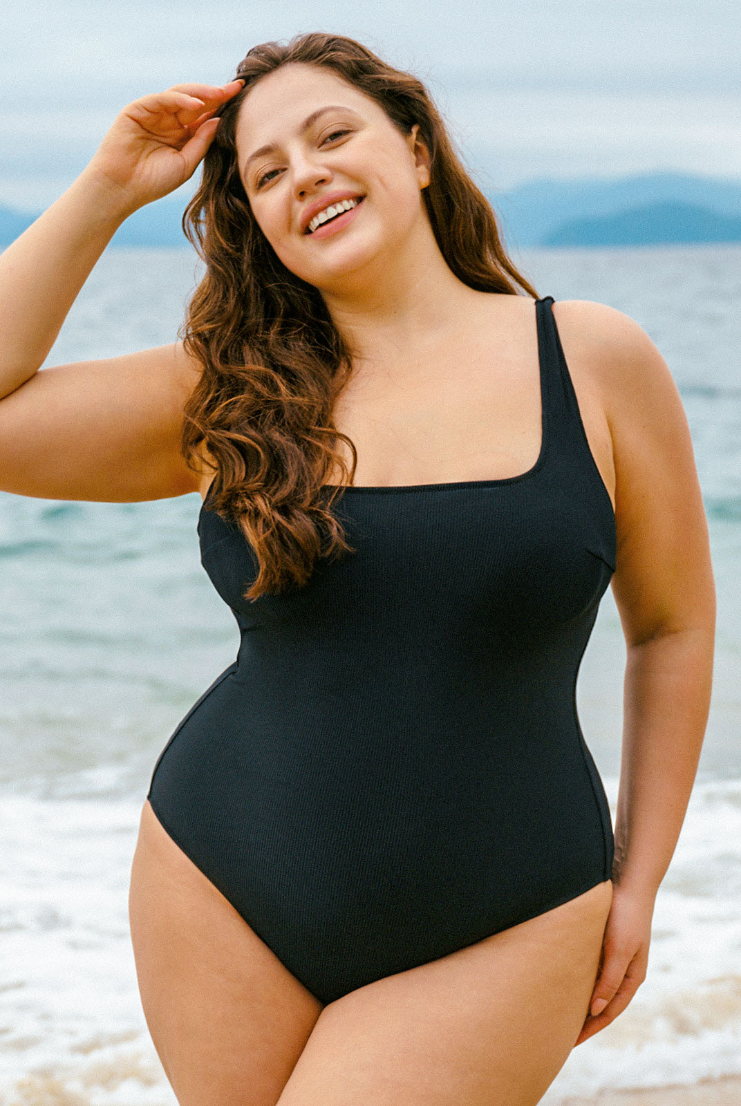 Women Knitted Nylon One Pieces Swimwear Sustainable Plus Size One-Pieces - BERLOOK
