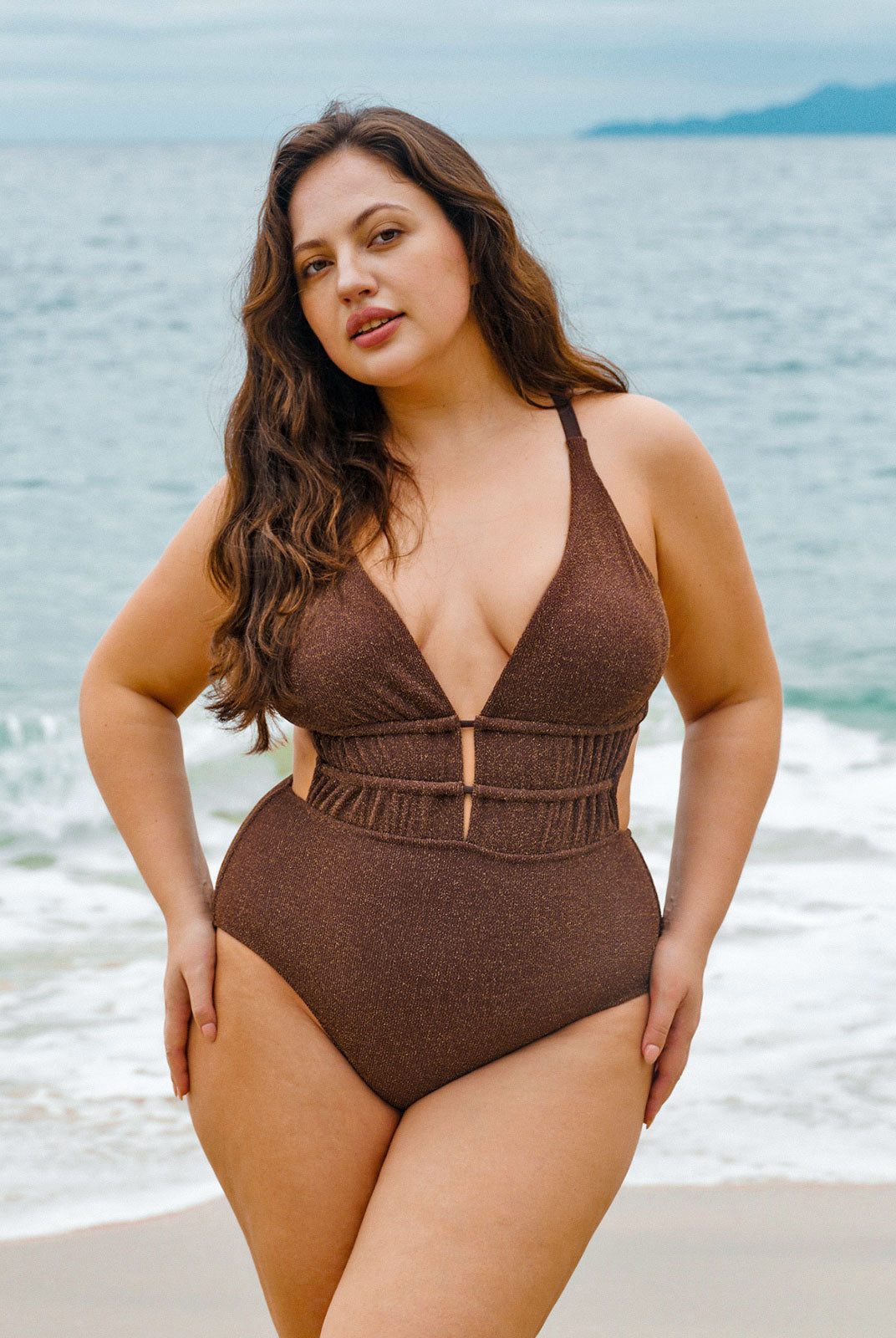 Women Knitted Nylon One Pieces Swimwear Sustainable Plus Size One-Pieces - BERLOOK