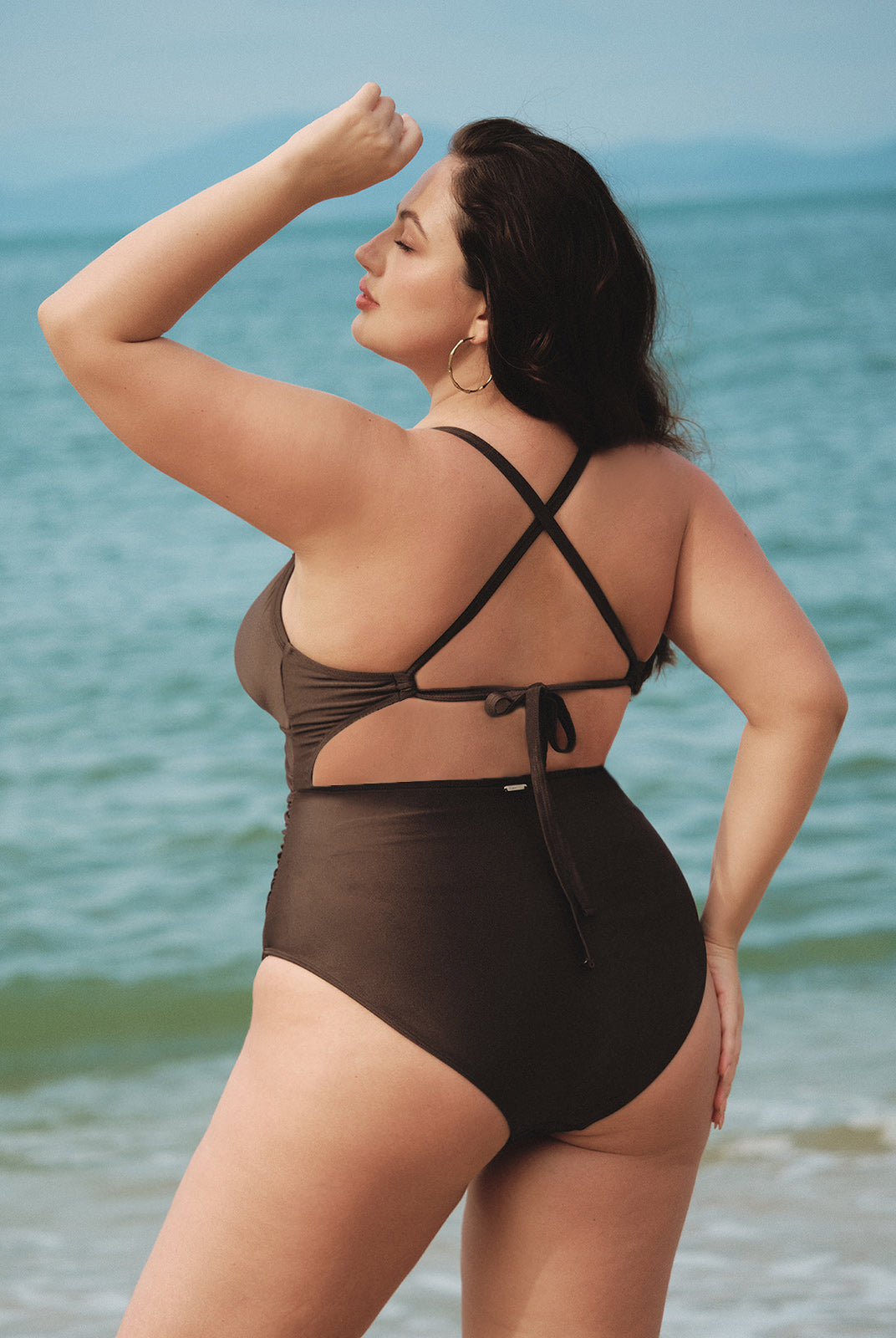 Women Knitted Nylon One Pieces Swimwear Sustainable Plus Size One-Pieces - BERLOOK
