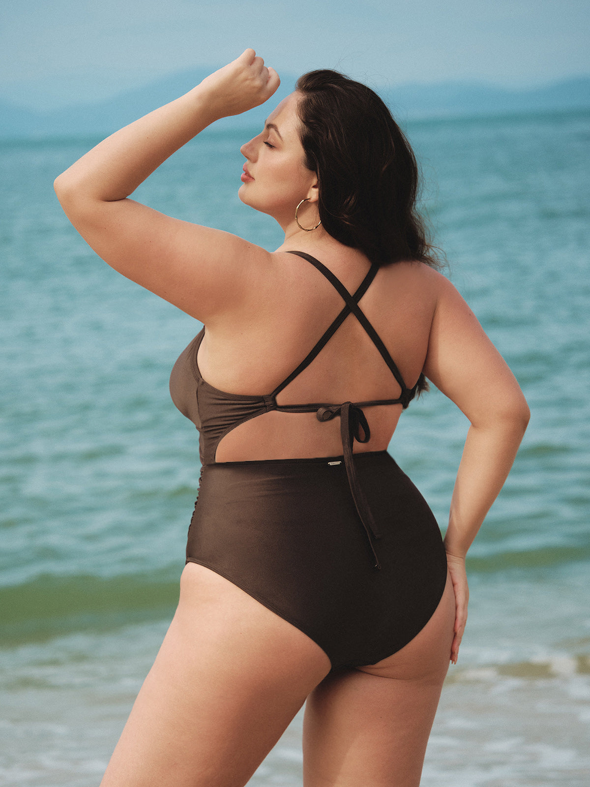 Women Knitted Nylon One Pieces Swimwear Sustainable Plus Size One-Pieces - BERLOOK