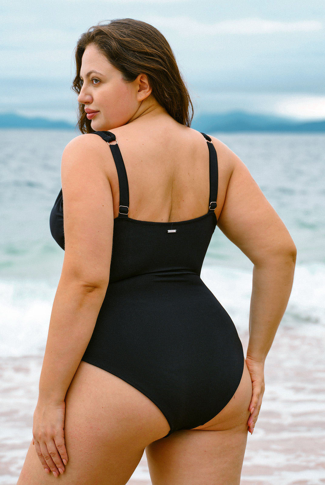 Women Knitted Nylon One Pieces Swimwear Sustainable Plus Size One-Pieces - BERLOOK