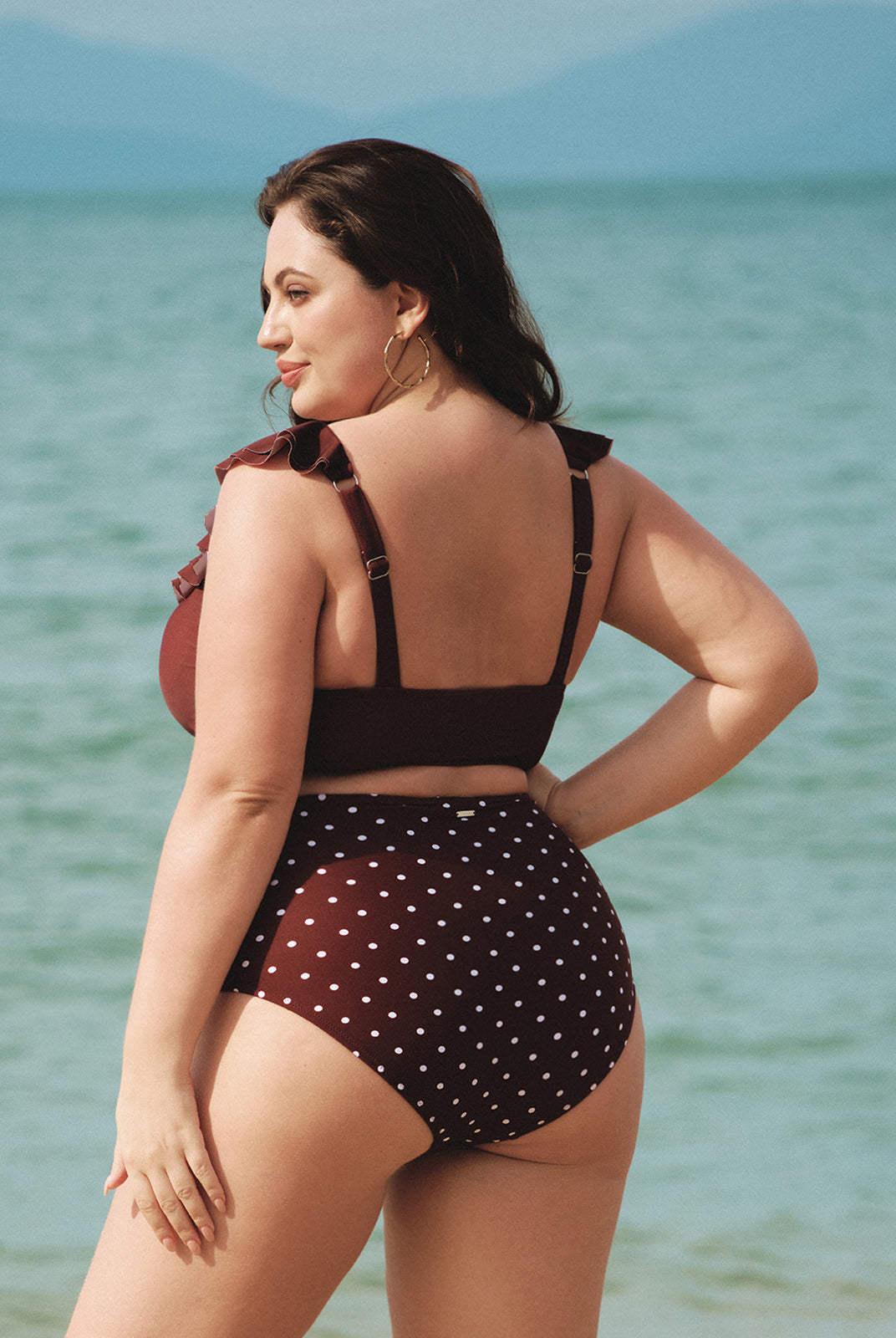 Women Knitted Nylon Prined Bikini Bottoms Sustainable Plus Size Bikinis - BERLOOK