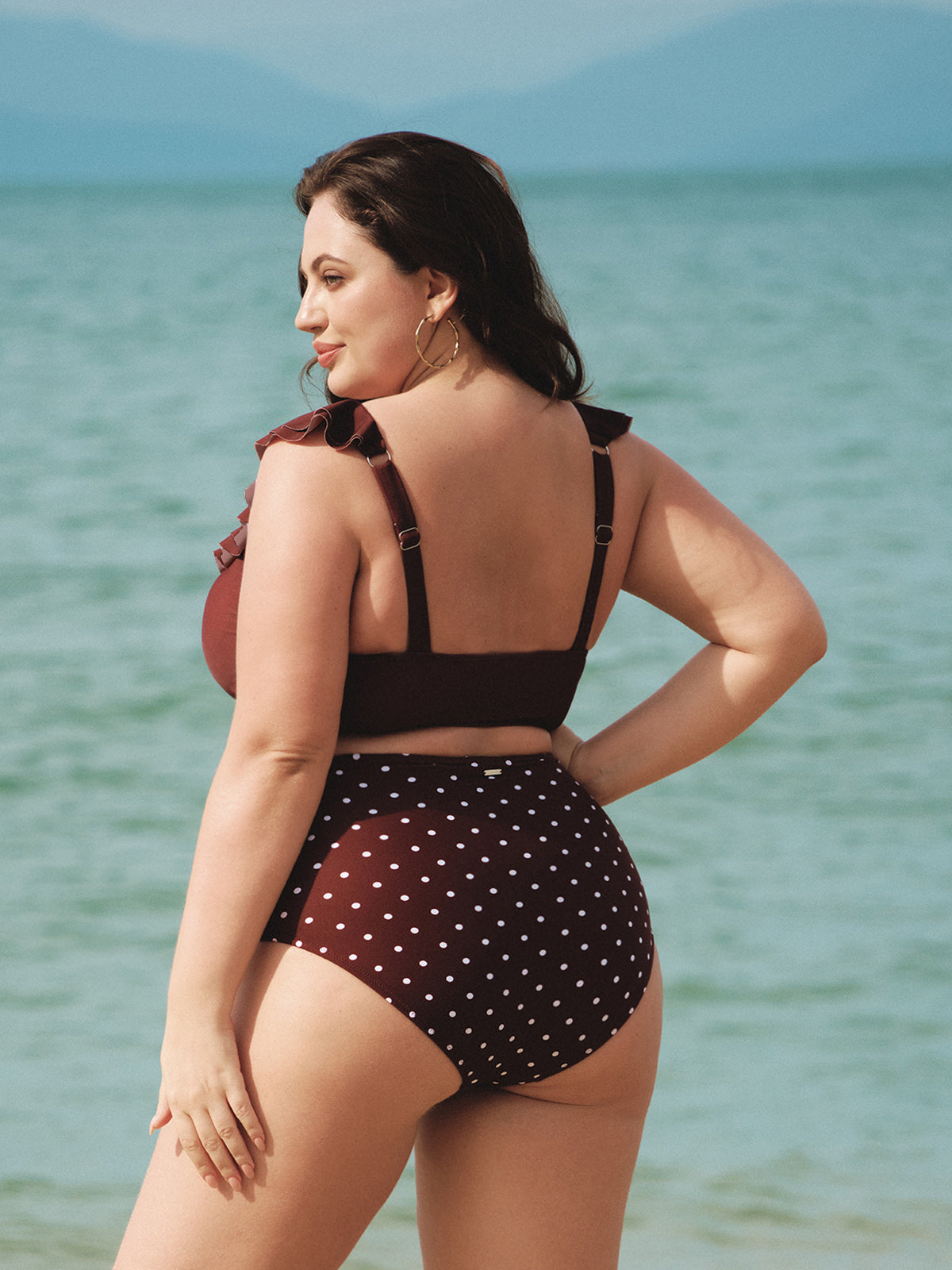 Women Knitted Nylon Prined Bikini Bottoms Sustainable Plus Size Bikinis - BERLOOK