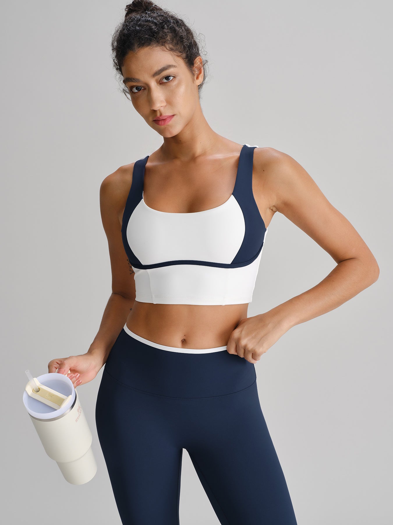 Women Knitted Nylon Spandex Yoga Camis Sustainable Yoga Tops - BERLOOK