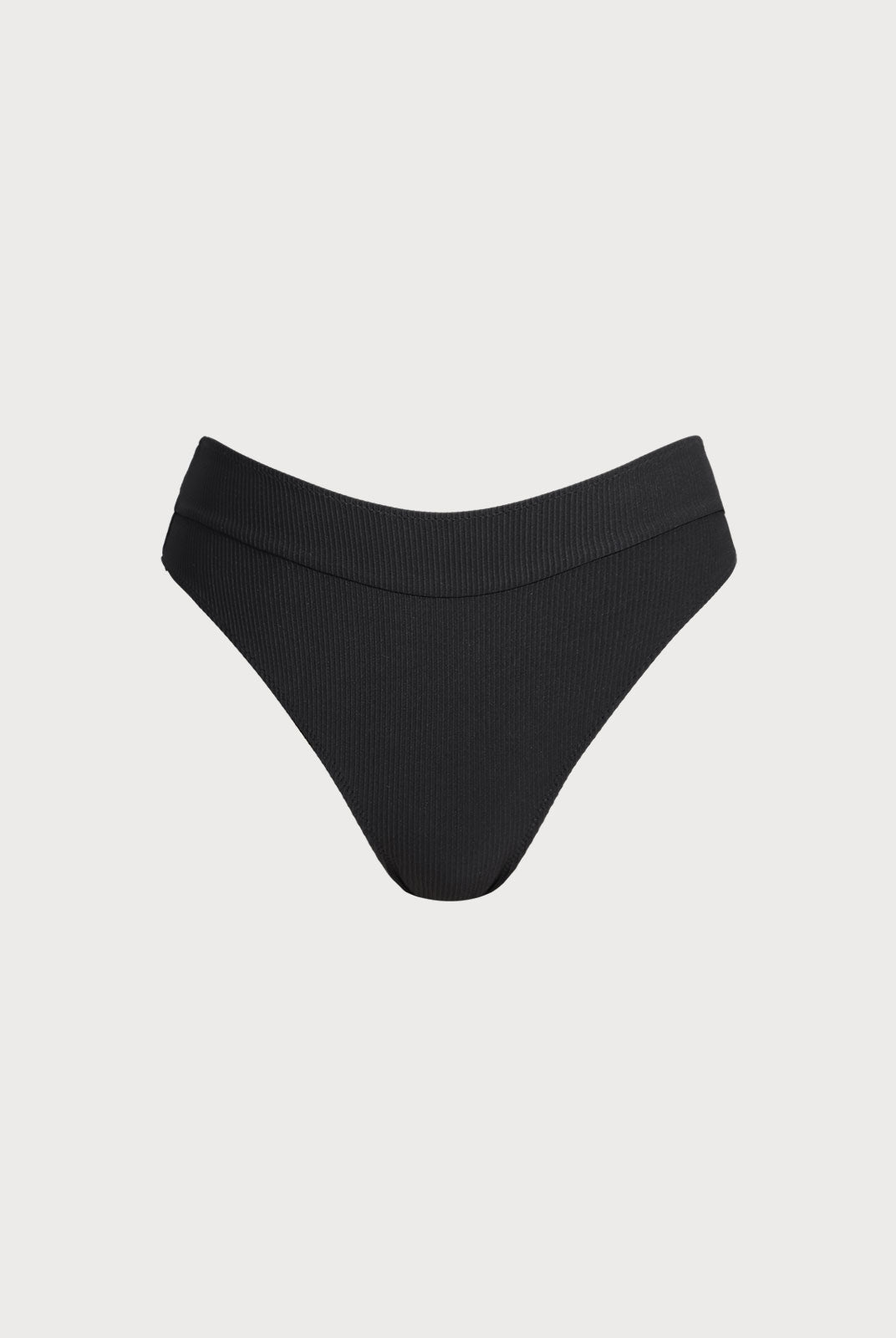 Women Knitted Nylon Surf Bottoms Black Sustainable Surfing Clothes - BERLOOK