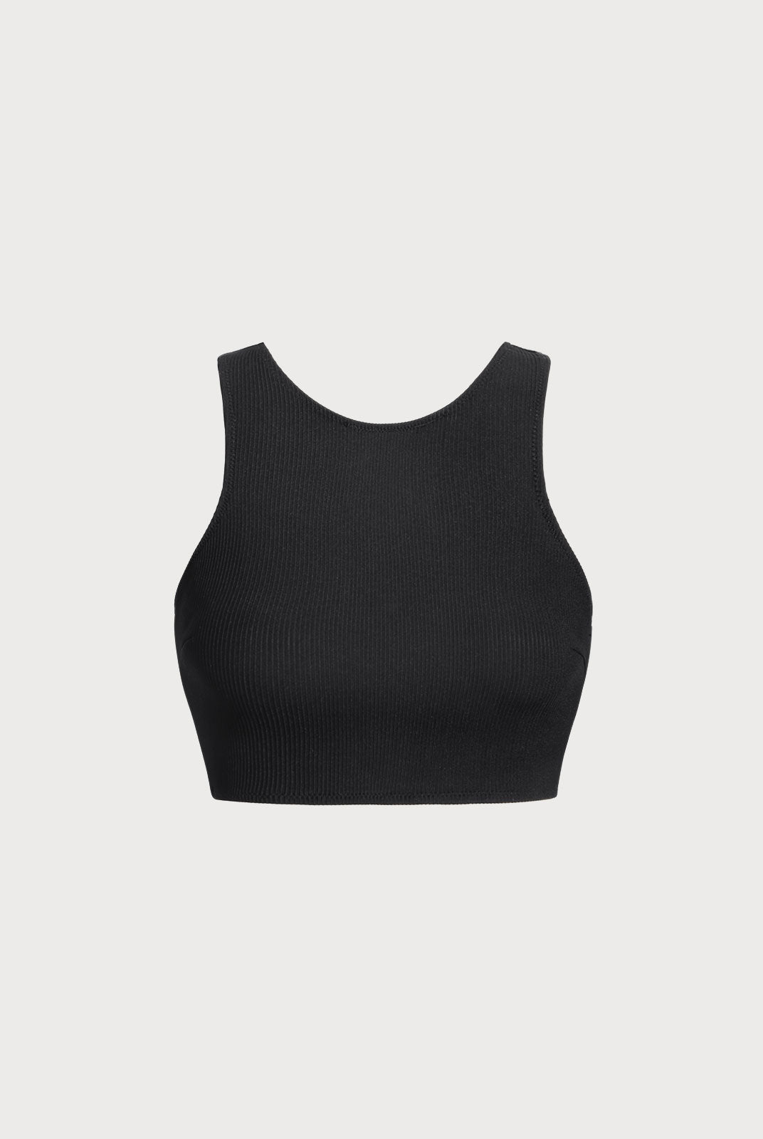 Women Knitted Nylon Surf Tops Black Sustainable Surfing Clothes - BERLOOK