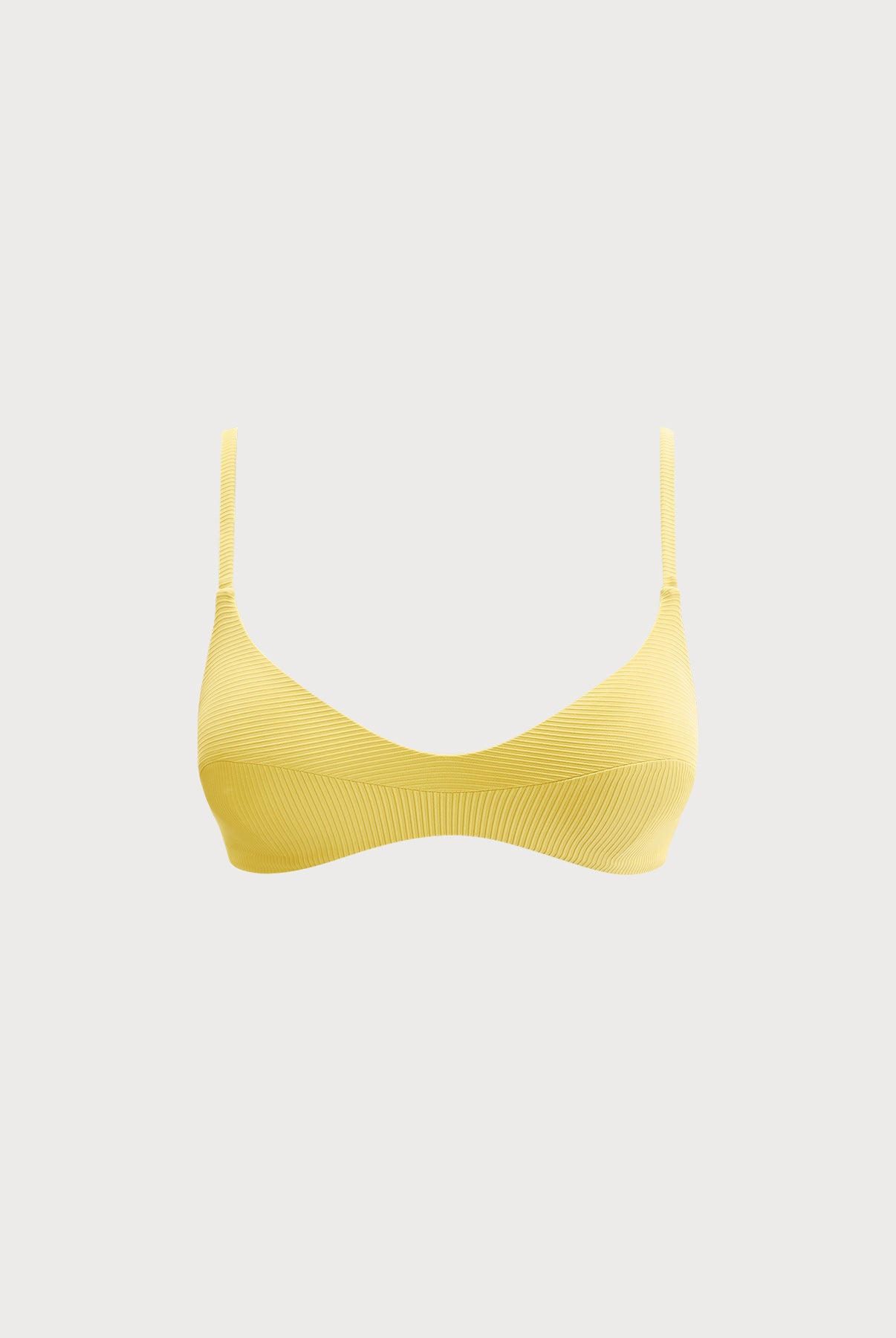 Women Knitted Nylon Surf tops Yellow Sustainable Surfing Clothes - BERLOOK