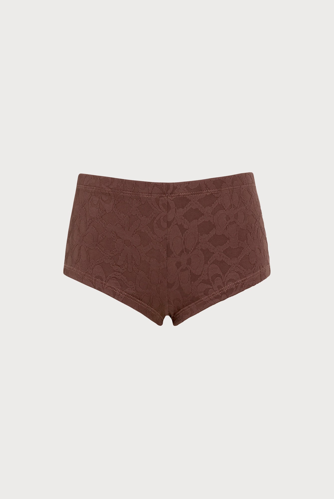 Women Knitted Nylon Surfing Bottoms Dark Coffee Sustainable Surfing Clothes - BERLOOK