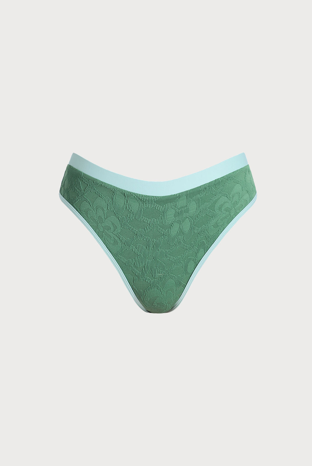 Women Knitted Nylon Surfing Bottoms Dark Green Sustainable Surfing Clothes - BERLOOK