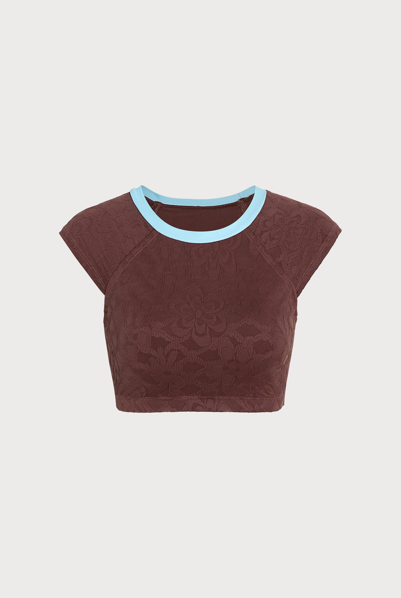 Women Knitted Nylon Surfing Tops Dark Coffee Sustainable Surfing Clothes - BERLOOK