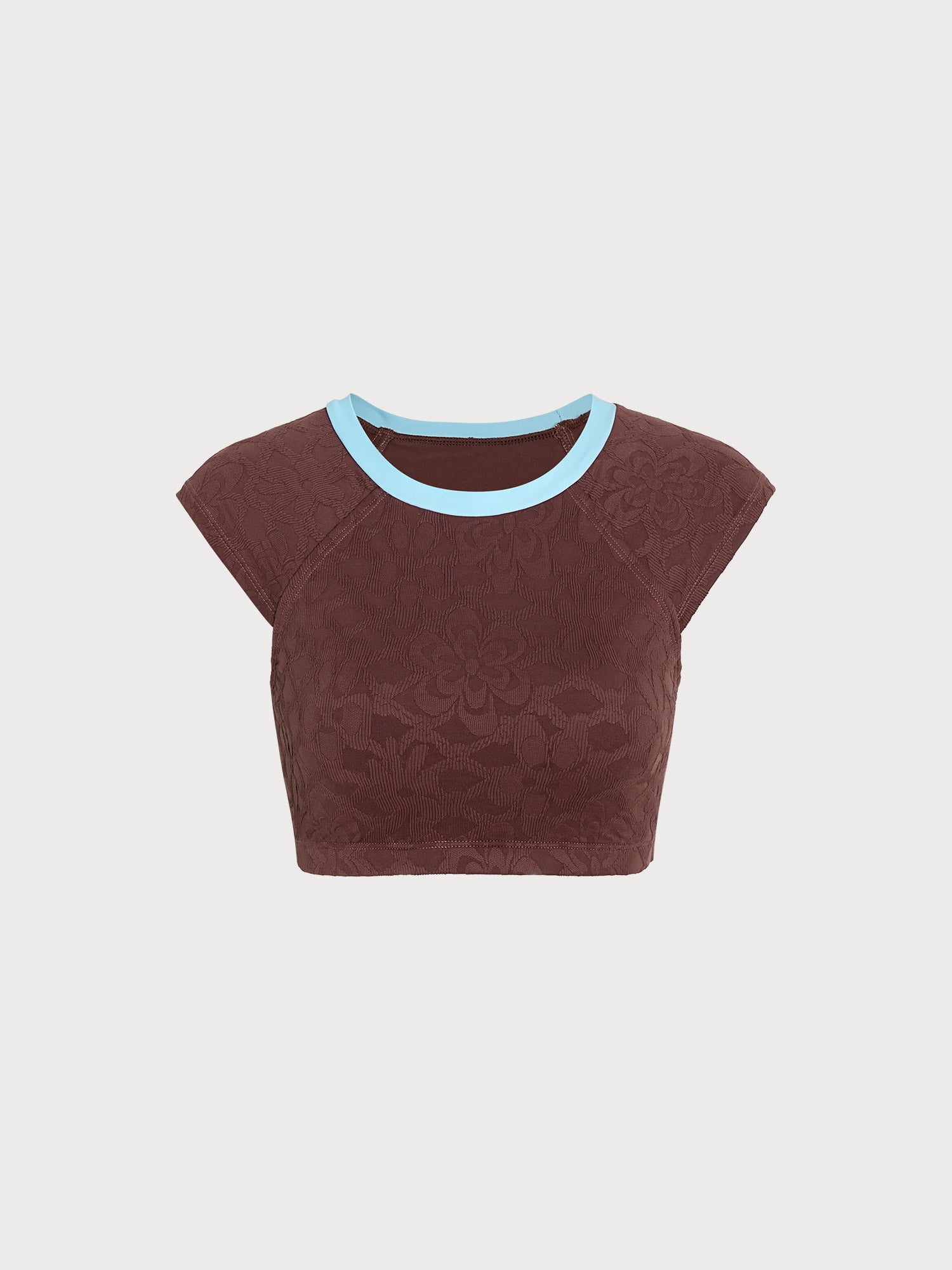 Women Knitted Nylon Surfing Tops Dark Coffee Sustainable Surfing Clothes - BERLOOK