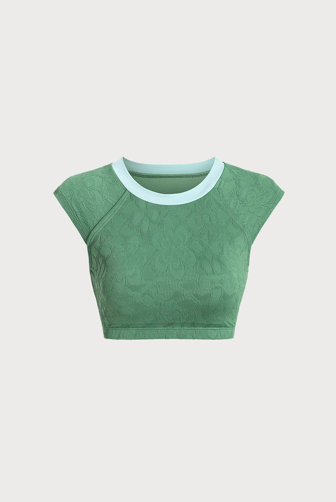 Women Knitted Nylon Surfing Tops Dark Green Sustainable Surfing Clothes - BERLOOK