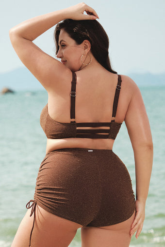 Women Knitted Nylon Tankini Bottoms Sustainable Plus Size Tankinis - BERLOOK